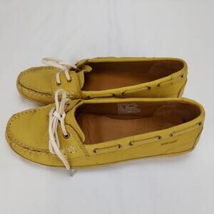 Sebago Dockside Bala Yellow Boat Shoes Loafers Women's 8.5